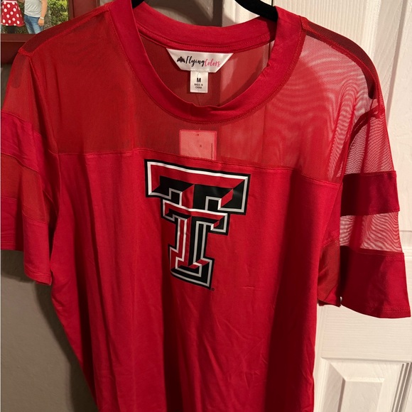 Flying Colors Tops - Red Mesh Texas Tech T-Shirt